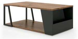 Konferenčný stolík s doskou v dekore orechového dreva 100x55 cm Albi - TemaHome