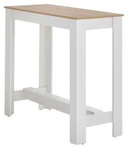 BAROVÝ STÔL, biela, dub artisan, 115/50/103 cm P & B - Online Only jedálne, Online Only