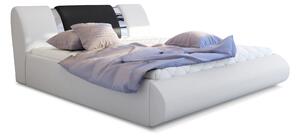Manželská posteľ 160 cm Fabio (biela + čierna) (s roštom a úl. priestorom). Vlastná spoľahlivá doprava až k Vám domov. 1041666