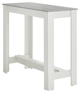 BAROVÝ STÔL, sivá, biela, 115/50/103 cm P & B - Online Only jedálne, Online Only