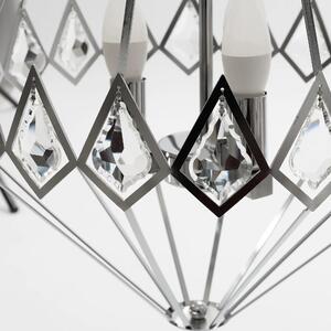 Toolight - Závesná stropná lampa Crystal - chróm - APP767-3CP