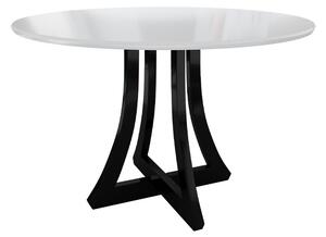 Okrúhly stôl Dagerto FI 100, Farby: biely lesk / čierny lesk Mirjan24 5903211140181