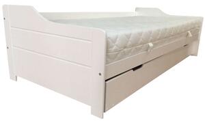 MG Detská posteľ Basty 200x90 s prístelkou Farba: Biela