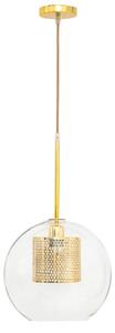 Toolight - Závesná stropná lampa Glass Loft - zlatá - APP556-1CP