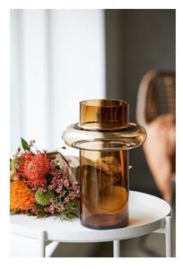 Oranžová sklenená váza Lyngby Glas Tube, výška 30 cm