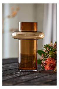 Oranžová sklenená váza Lyngby Glas Tube, výška 30 cm