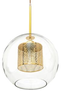Toolight - Závesná stropná lampa Glass Loft - zlatá - APP554-1CP