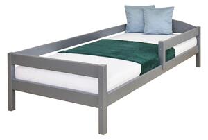 LU Detská posteľ Lipa so zábranou - sivá Rozmer: 160x80