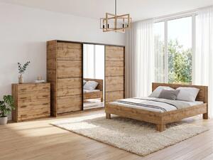 Spálňa NEJBY BARNABA PREMIUM 280K s posteľou 180x200 cm s vyšším čelom, dub wotan