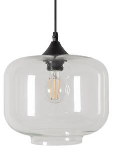 Toolight - Závesná stropná lampa Lassi - čierna/transparentná - APP312-1CP
