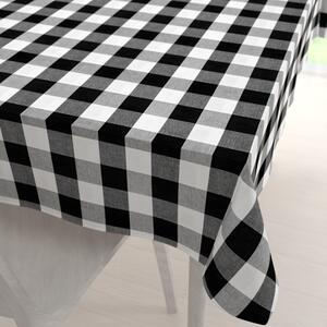 Biante Bavlnený obdĺžnikový obrus Olivia OL-004 Čierno-biela kocka veľká 60x100 cm