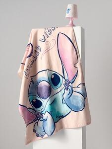 Sinsay - Bavlnený uterák Stitch - pastelová ružová