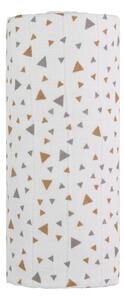 Bavlnená detská osuška T-TOMI Tetra Beige Triangles, 120 x 120 cm