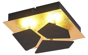 Lindby - Sorea LED Stropné Lampa Black/Gold Lindby - Lampemesteren