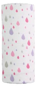 Bavlnená detská osuška T-TOMI Tetra Pink Drops, 120 x 120 cm