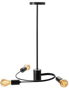 Toolight - Závesná stropná lampa Paradise 3 - čierna - APP740-3CP