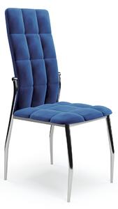 Jedálenská stolička K416 - granátová (Velvet) / čierna