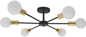 Toolight - Závesná stropná lampa Spider - čierna - APP501-6C