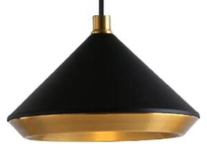 Toolight - Závesná stropná lampa Suez - čierna - APP1005-1CP