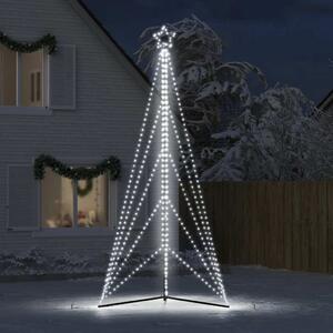 LED vianočný stromček 615 LED studená biela 404,5 cm