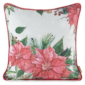 VIANOČNÁ DEKORAČNÁ OBLIEČKA NA VANKÚŠ JINGLE 45X45 CM VZOROVANÁ