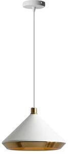 Toolight - Závesná stropná lampa Suez - zlatá/biela - APP1004-1CP