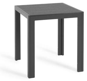 Sivý hliníkový vonkajší stôl Kave Home Sirley, 70 x 70 cm