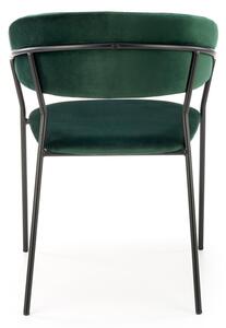 Jedálenská stolička K426 - tmavozelená / čierna