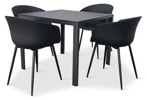Záhradný jedálenský set Viking M + 4x stolička Rikke