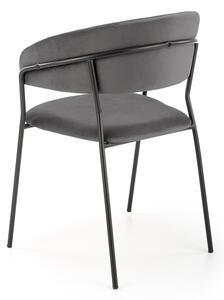 Jedálenská stolička K426 - sivá / čierna