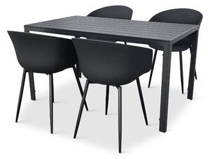 Záhradný jedálenský set Viking L + 4x židle Rikke