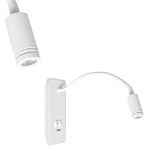 Nástenné LED svietidlo Base, 1x LED 8+2w, 4000k, w, vypínač