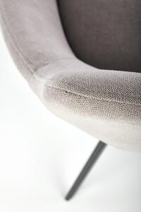 Jedálenská stolička K431 - svetlosivá / čierna