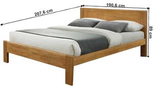 Manželská posteľ KABOTO dub Tempo Kondela 160 x 200 cm