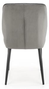 Jedálenská stolička K432 - sivá / čierna