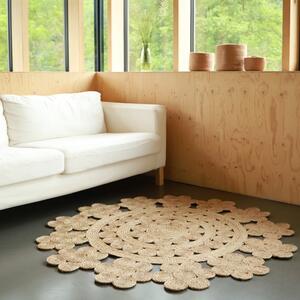 Prírodný ručne vyrobený jutový koberec Nattiot Moora, ø 140 cm