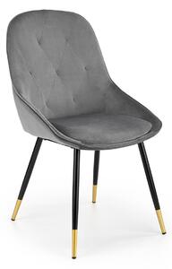 Jedálenská stolička K437 - sivá / čierna