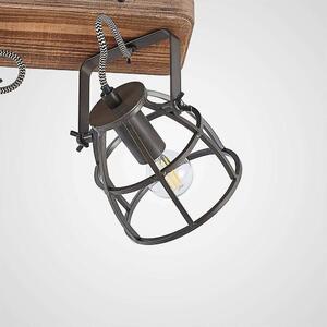 Lindby - Rutger 2 Stropné Lampa Wood/Black Lindby - Lampemesteren