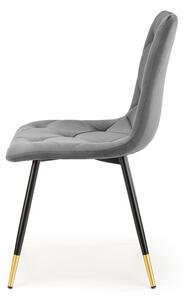 Jedálenská stolička K438 - sivá / čierna