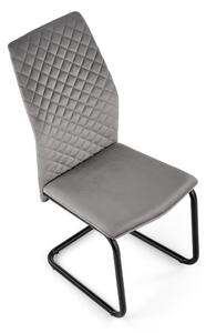 Jedálenská stolička K444 - sivá / čierna