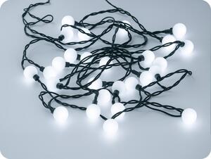 ACA Lighting ACA SOLÁRNE LED reťazové svietidlo, 4,35m + 2m, 30xLED, mliečne, studená biela, IP44 [X04302423]