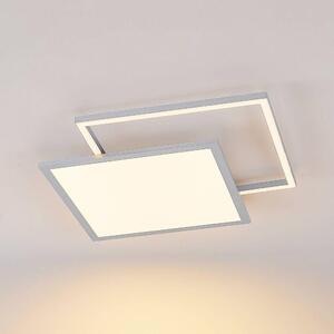 Lucande - Senan LED Square Stropné Lampa CCT Silver - Lampemesteren