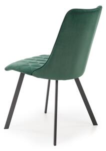 Jedálenská stolička K450 - tmavozelená / čierna