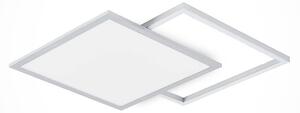 Lucande - Senan LED Square Stropné Lampa CCT Silver Lucande - Lampemesteren