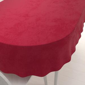 Biante Zamatový oválny obrus Velvet Prémium SVP-007 Malinovo červený 100x140 cm