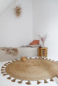 Prírodný ručne vyrobený jutový koberec Nattiot Else, ø 140 cm