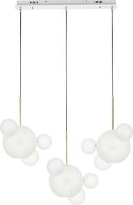 Závesné svietidlo Elk Capri Line 3 zlatá / biela - 180 LED, hliník, sklo