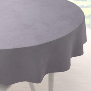 Biante Zamatový okrúhly obrus Velvet Premium SVP-013 Sivý Ø 100 cm
