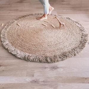 Prírodný jutový koberec ručnej výroby Nattiot Terra, ø 140 cm