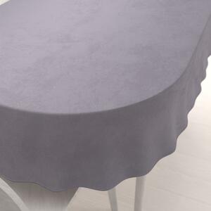 Biante Zamatový oválny obrus Velvet Prémium SVP-013 Sivý 100x160 cm